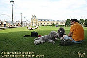 A break at the park 'Jardin des Tuileries'